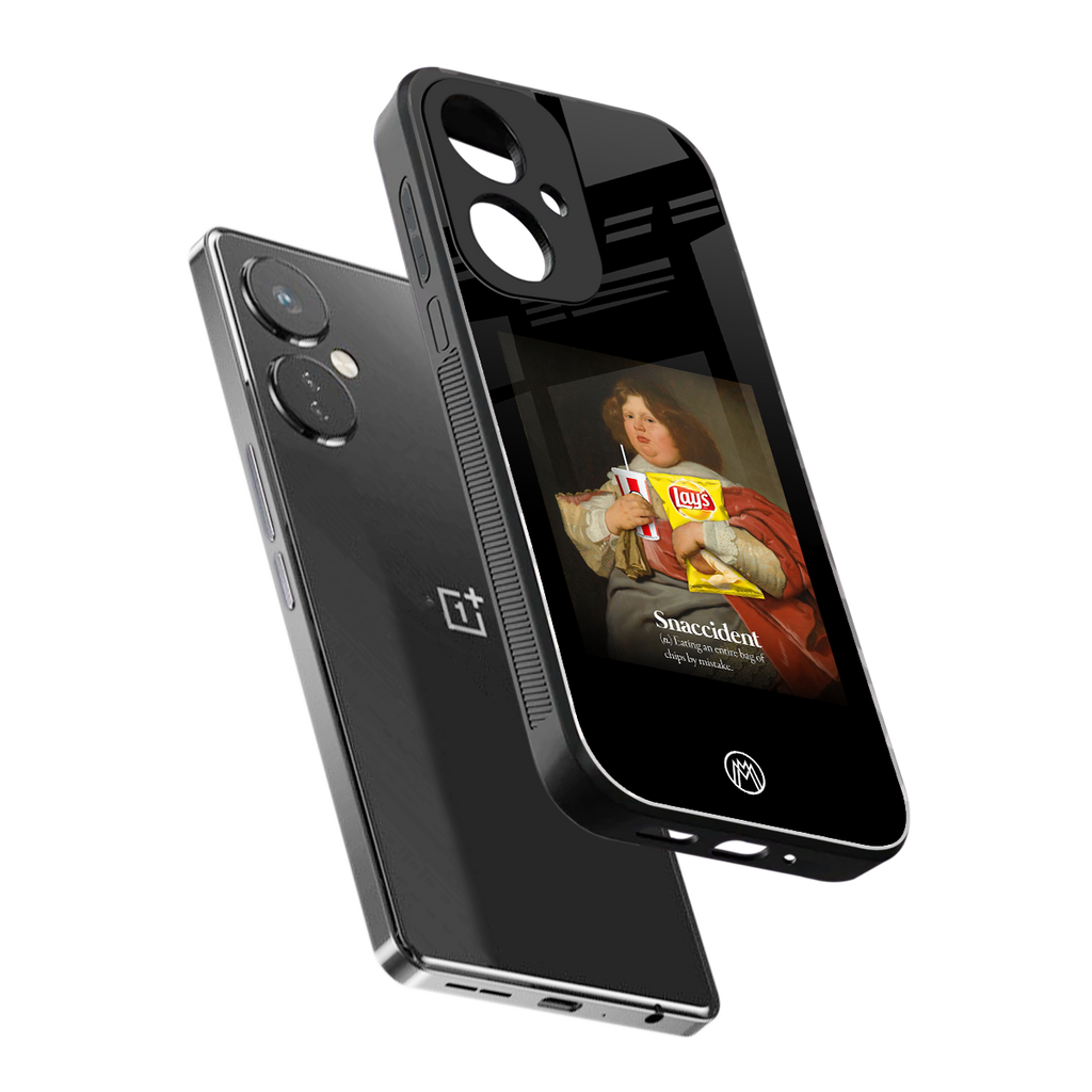 snaccident back phone cover | glass case for oneplus nord ce 3