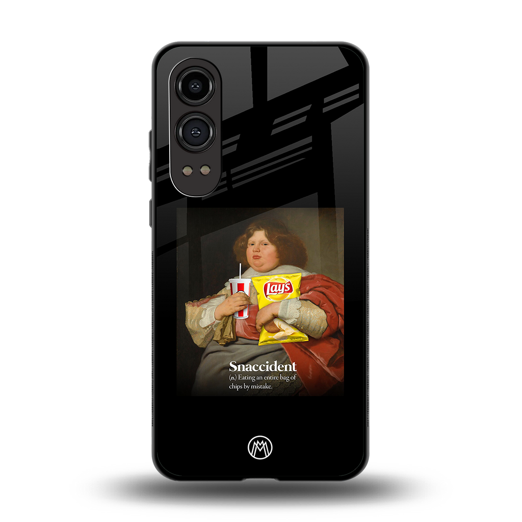 snaccident back phone cover | glass case for oneplus nord ce 4 lite