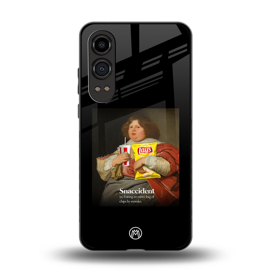 snaccident back phone cover | glass case for oneplus nord ce 4 lite