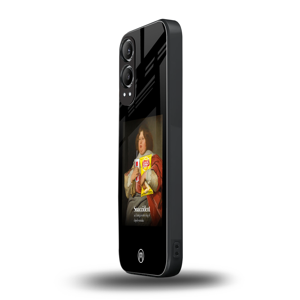 snaccident back phone cover | glass case for oneplus nord ce 4 lite