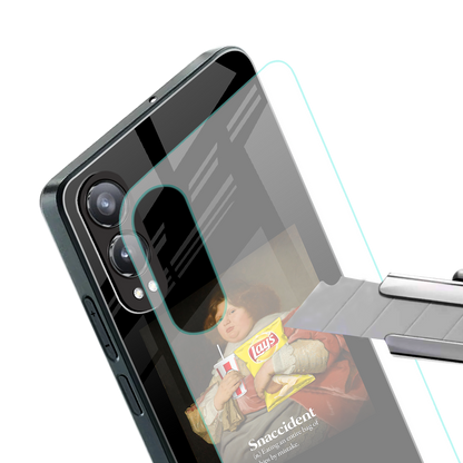 snaccident back phone cover | glass case for oneplus nord ce 4 lite