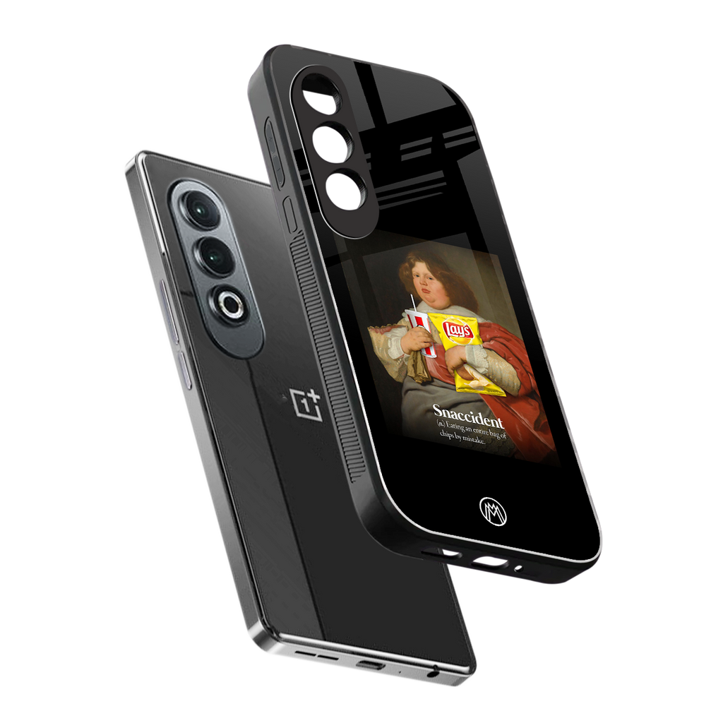 snaccident back phone cover | glass case for oneplus nord ce 4