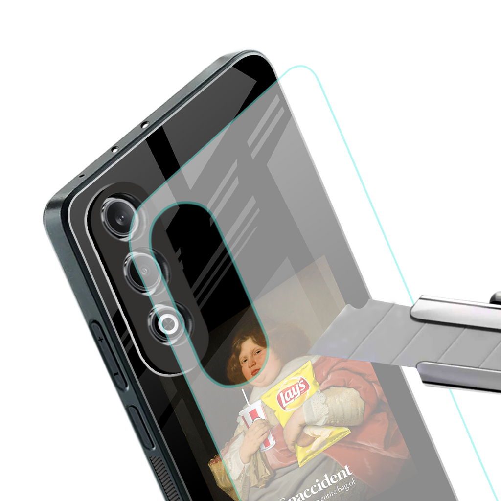 snaccident back phone cover | glass case for oneplus nord ce 4