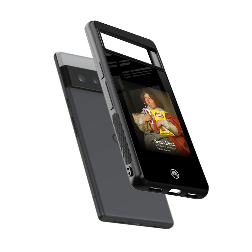 snaccident back phone cover | glass case for google pixel 6 pro