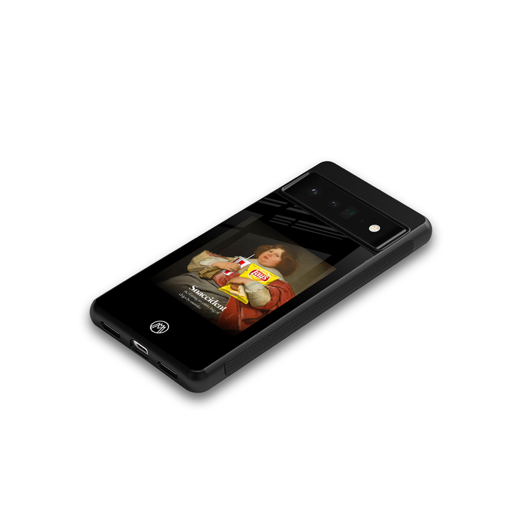 snaccident back phone cover | glass case for google pixel 6 pro