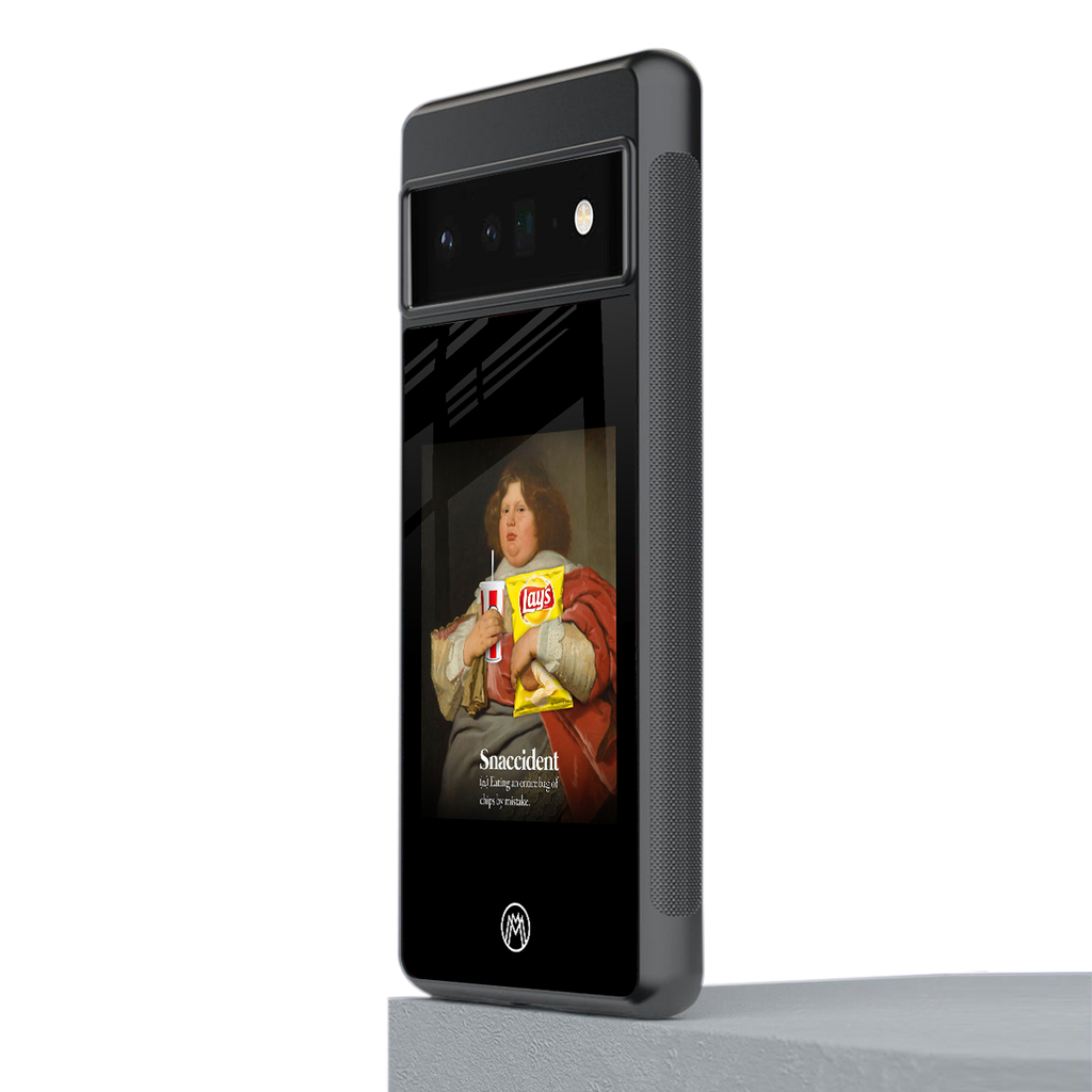 snaccident back phone cover | glass case for google pixel 6 pro