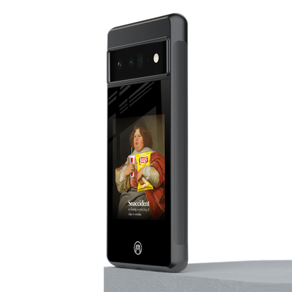 snaccident back phone cover | glass case for google pixel 6 pro