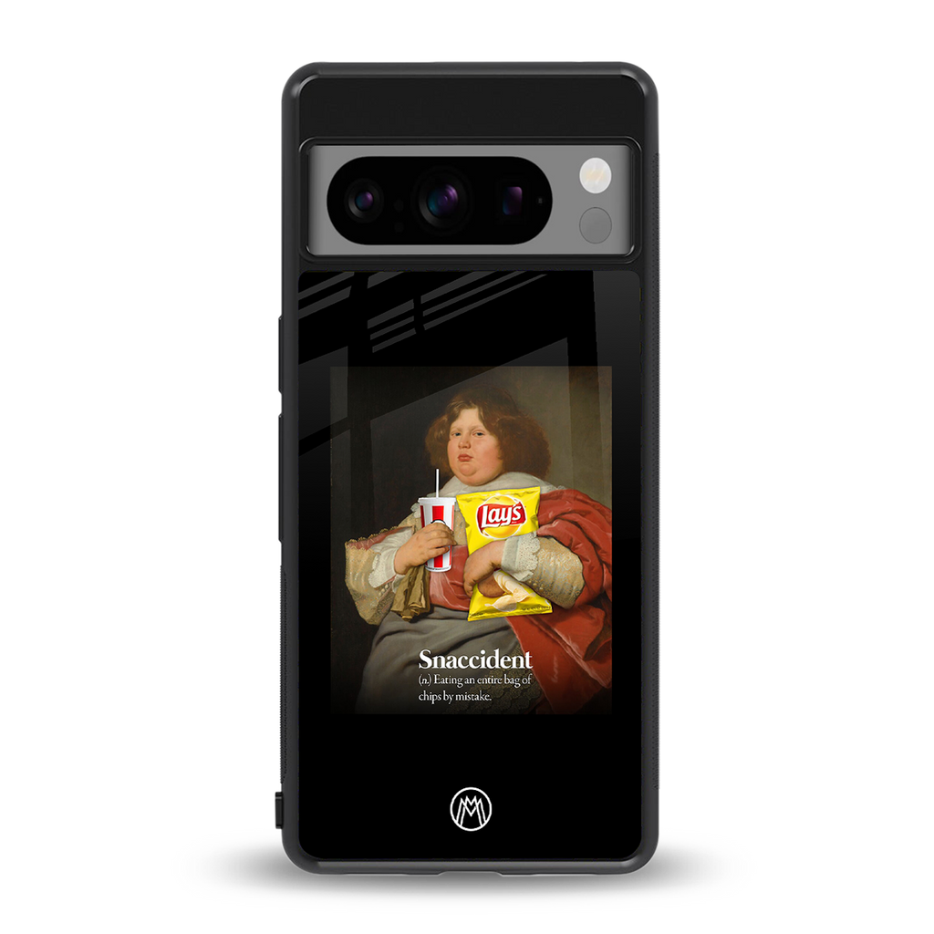 snaccident back phone cover | glass case for google pixel 8 pro