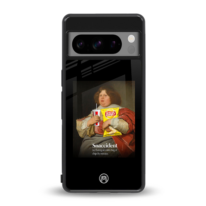 snaccident back phone cover | glass case for google pixel 8 pro