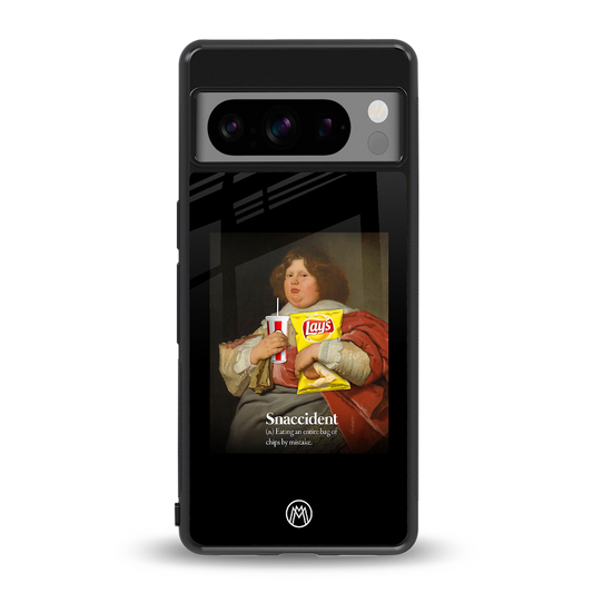 snaccident back phone cover | glass case for google pixel 8 pro