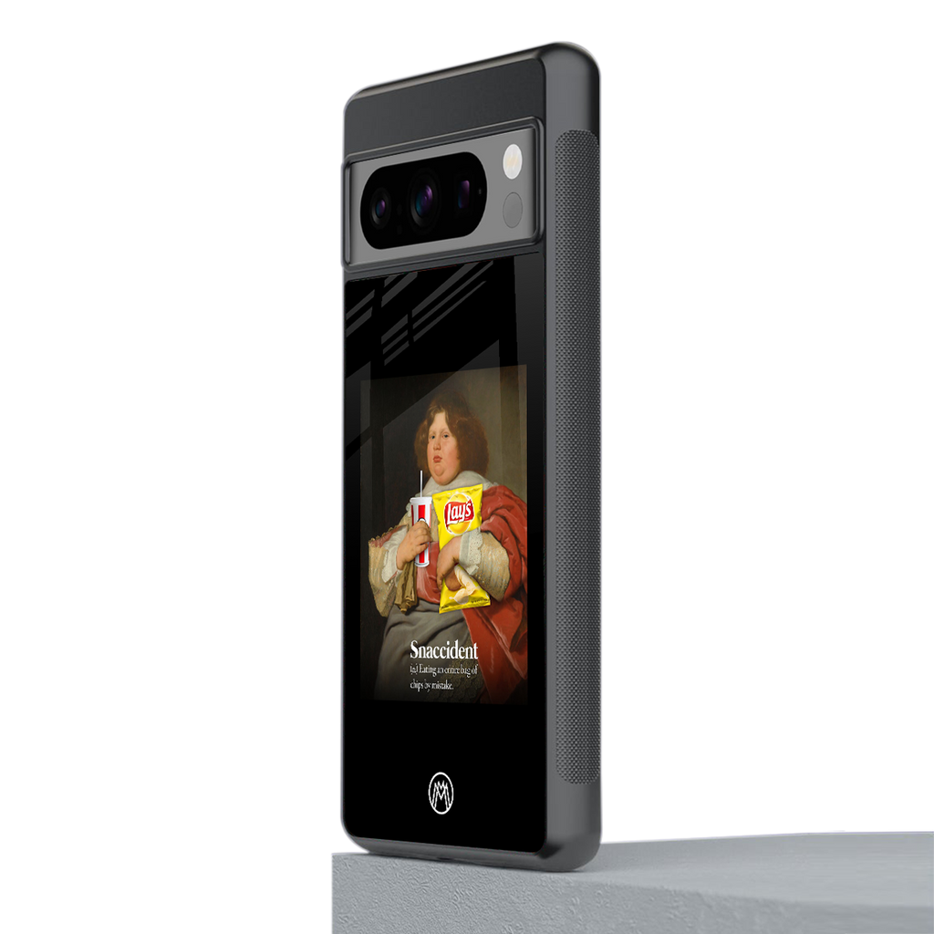 snaccident back phone cover | glass case for google pixel 8 pro