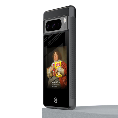 snaccident back phone cover | glass case for google pixel 8 pro