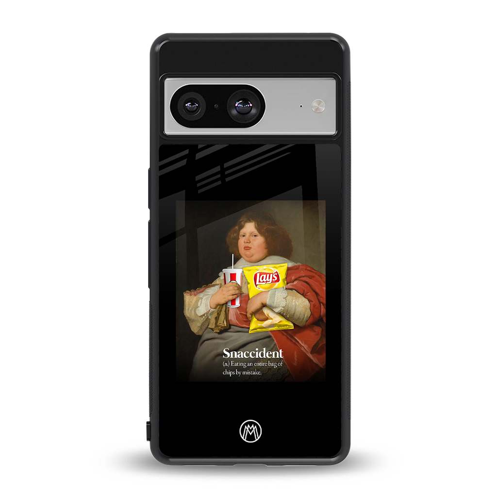snaccident back phone cover | glass case for Google Pixel 8