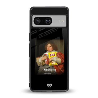 snaccident back phone cover | glass case for Google Pixel 8