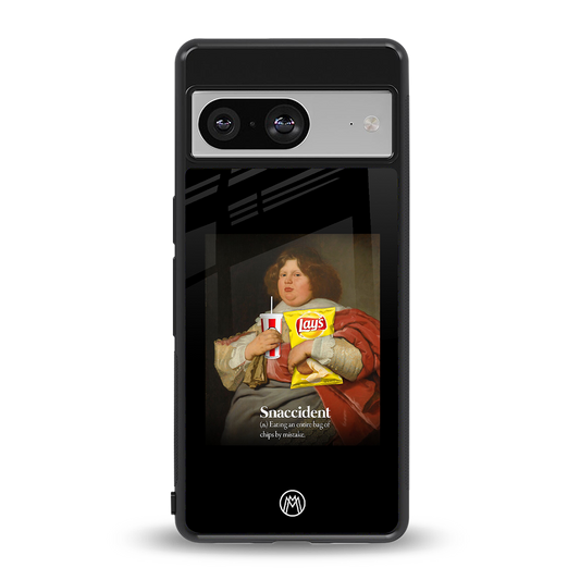 snaccident back phone cover | glass case for Google Pixel 8