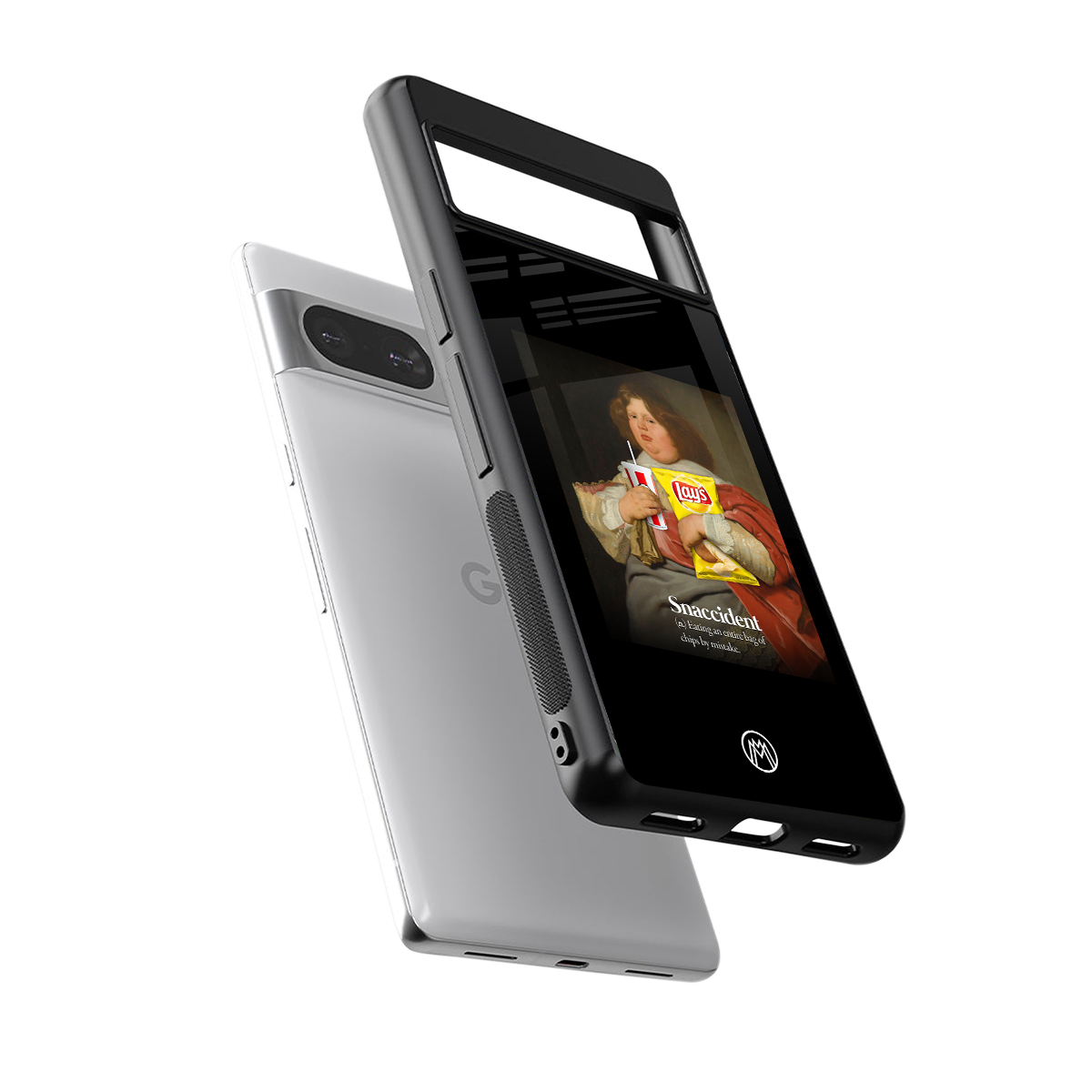 snaccident back phone cover | glass case for Google Pixel 8