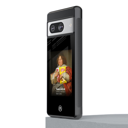 snaccident back phone cover | glass case for Google Pixel 8