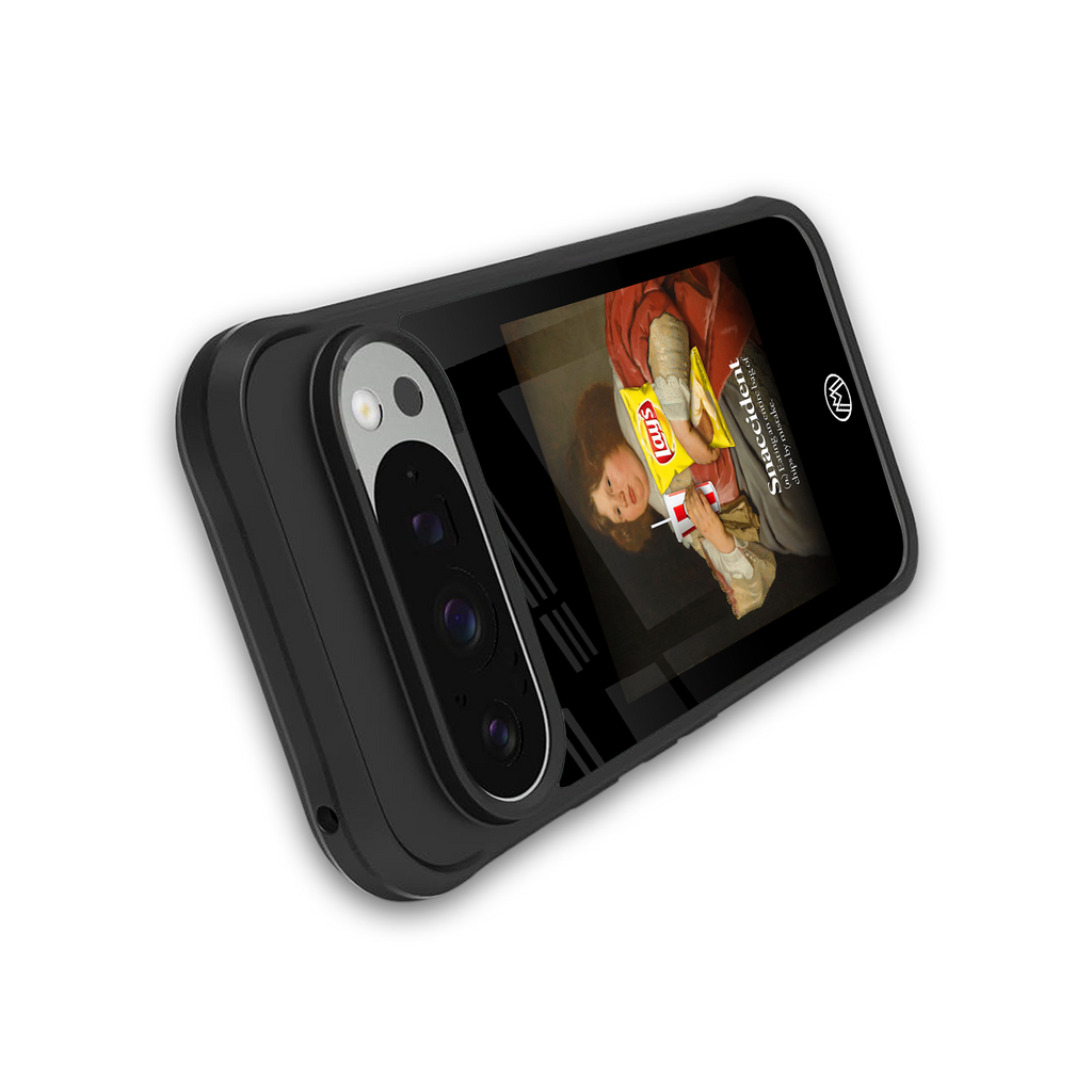 snaccident back phone cover | glass case for google pixel 9 pro