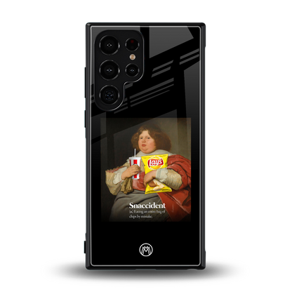 snaccident back phone cover | glass case for samsung galaxy s24 ultra