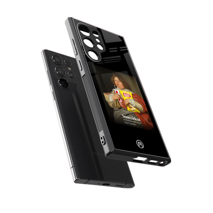 snaccident back phone cover | glass case for samsung galaxy s24 ultra
