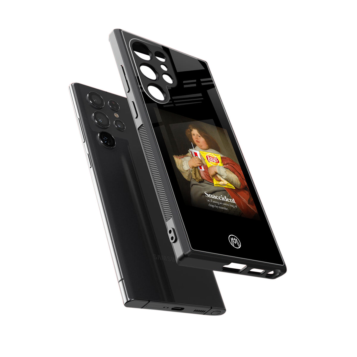 snaccident back phone cover | glass case for samsung galaxy s23 ultra