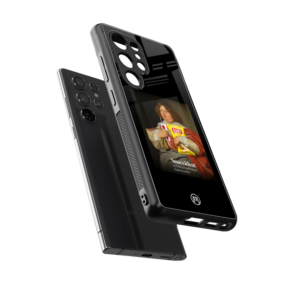 snaccident back phone cover | glass case for samsung galaxy s25 ultra