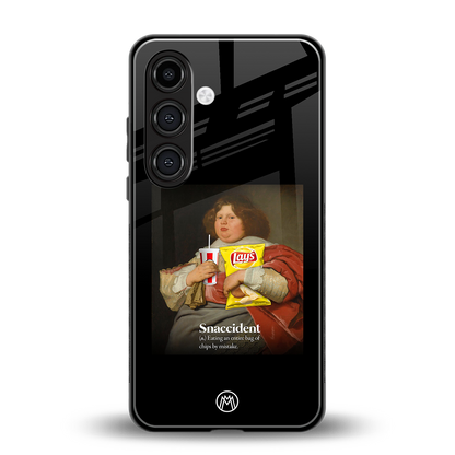 snaccident back phone cover | glass case for samsung galaxy s23