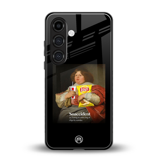 snaccident back phone cover | glass case for samsung galaxy s23