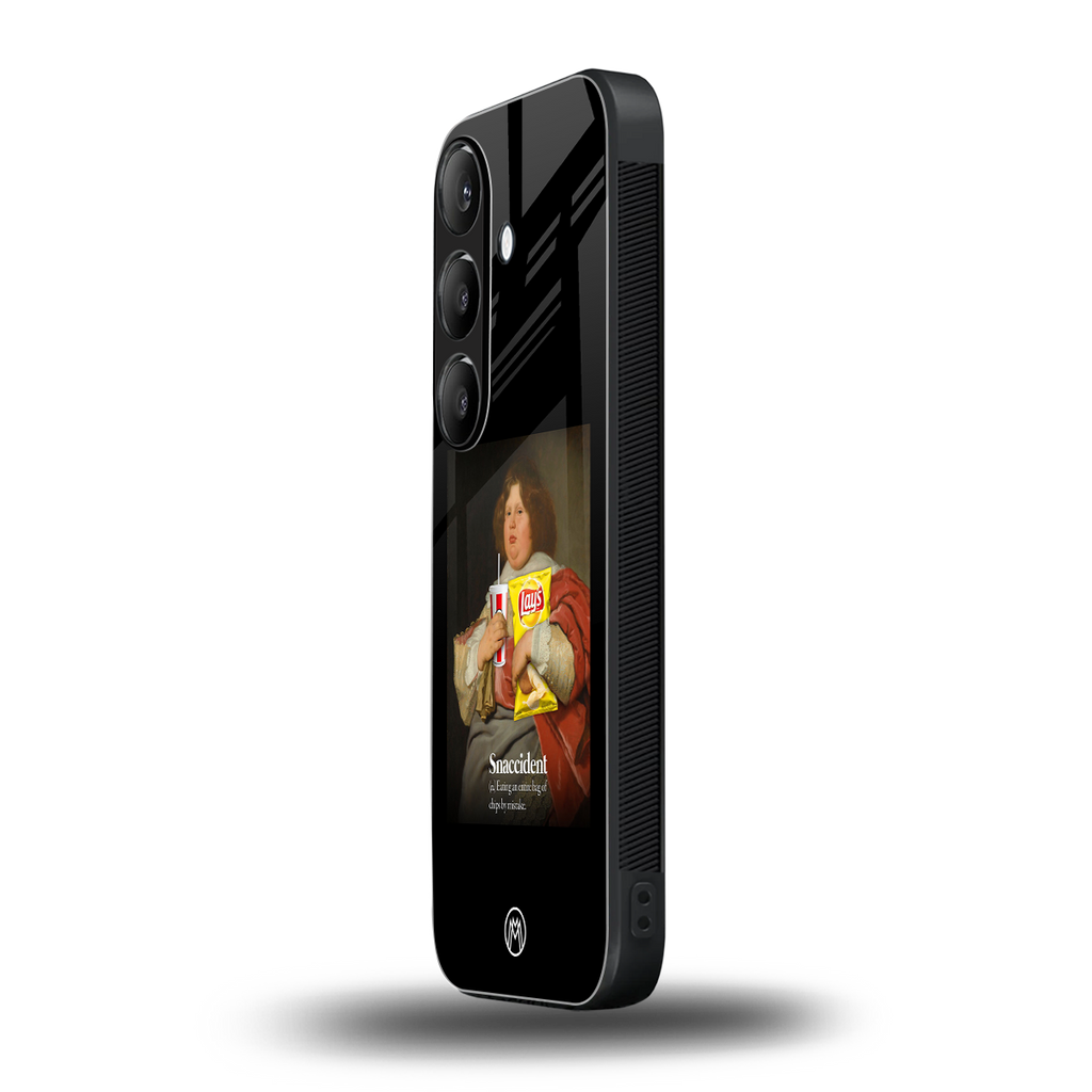 snaccident back phone cover | glass case for samsung galaxy s23 fe