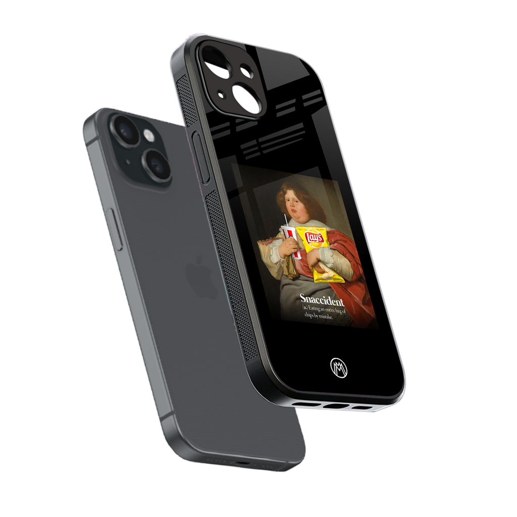 snaccident back phone cover | glass case for iphone 15