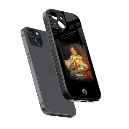 snaccident back phone cover | glass case for iphone 14