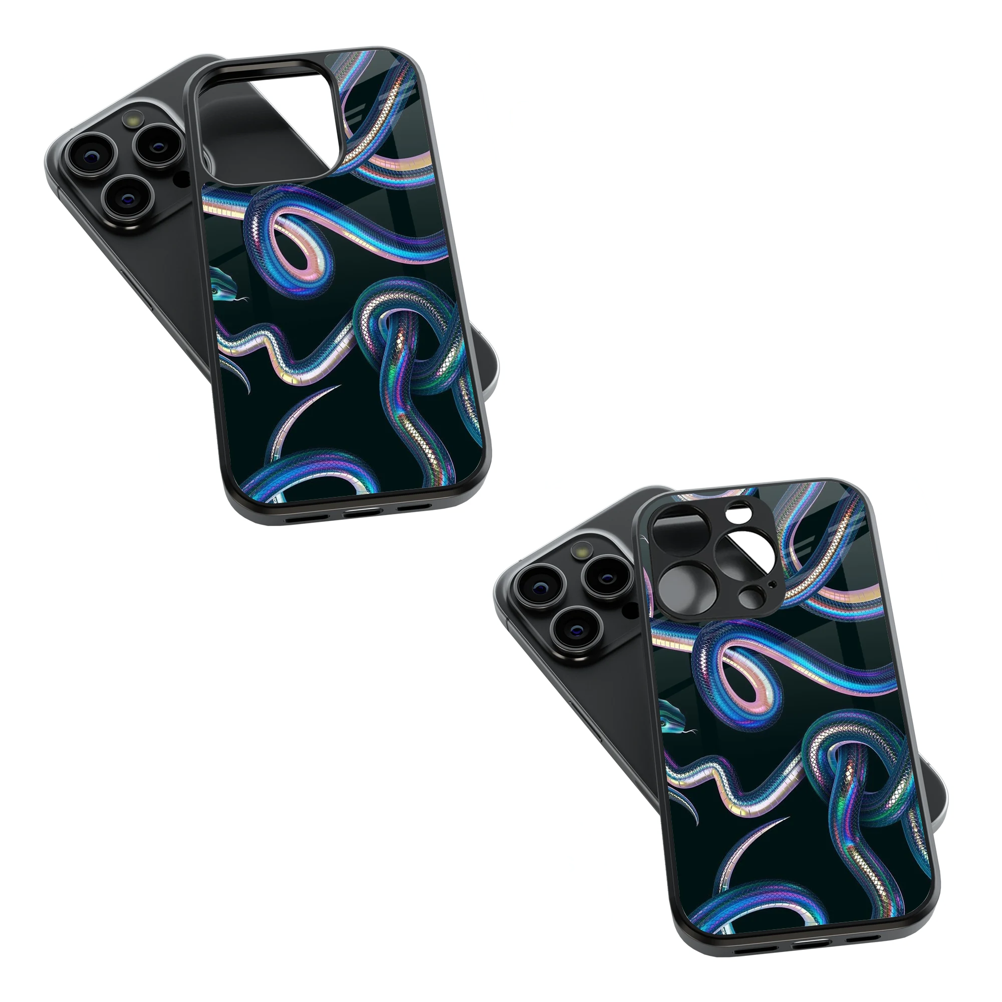 Trendy Glass Back Mobile Case for iPhone, Samsung, Redmi, OnePlus, Google Pixel, Motorola