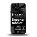 sneaker addict back phone cover | glass case for iphone 13 pro max