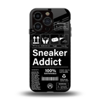 sneaker addict back phone cover | glass case for iphone 13 pro