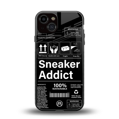 sneaker addict back phone cover | glass case for iphone 13