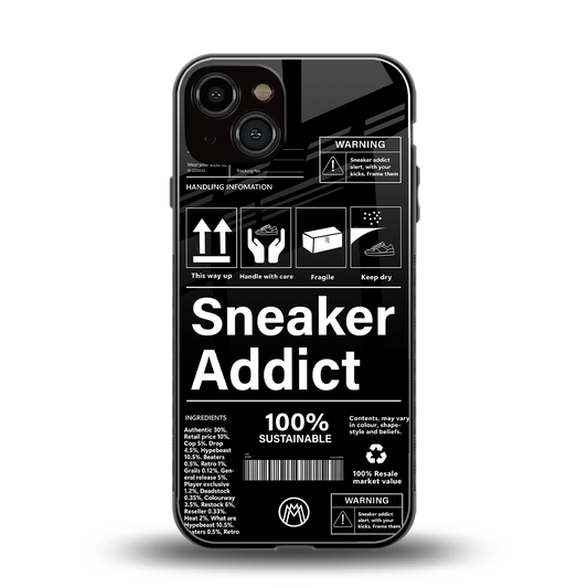 sneaker addict back phone cover | glass case for iphone 13