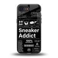 sneaker addict back phone cover | glass case for iphone 16e