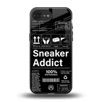 sneaker addict back phone cover | glass case for iphone 16e