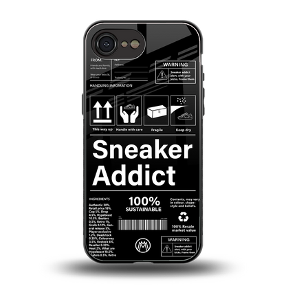 sneaker addict back phone cover | glass case for iphone 16e