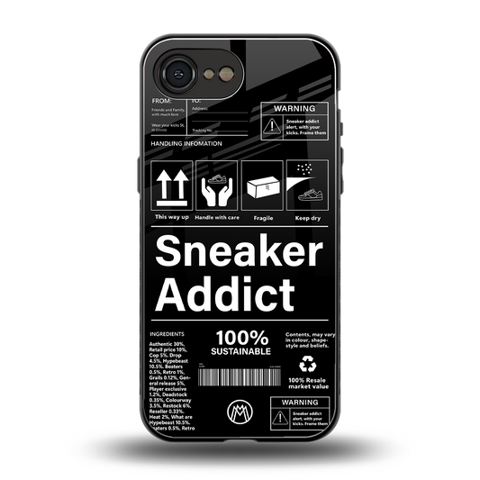 sneaker addict back phone cover | glass case for iphone 16e