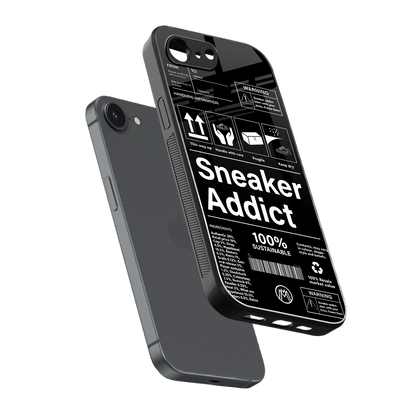 sneaker addict back phone cover | glass case for iphone 16e