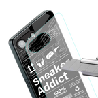 sneaker addict back phone cover | glass case for iphone 16e