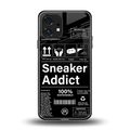 sneaker addict back phone cover | glass case for nothing phone 1