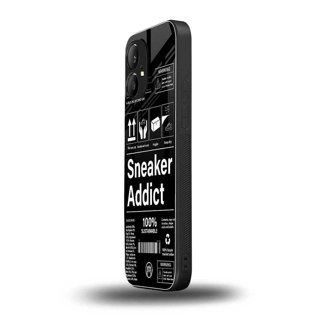 sneaker addict back phone cover | glass case for nothing phone 1