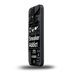 sneaker addict back phone cover | glass case for nothing phone 1
