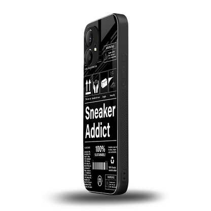 sneaker addict back phone cover | glass case for nothing phone 1