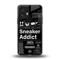 sneaker addict back phone cover | glass case for nothing phone 2