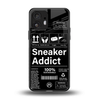sneaker addict back phone cover | glass case for nothing phone 2