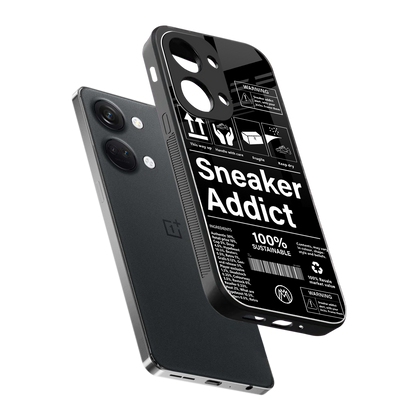 sneaker addict back phone cover | glass case for oneplus nord 3