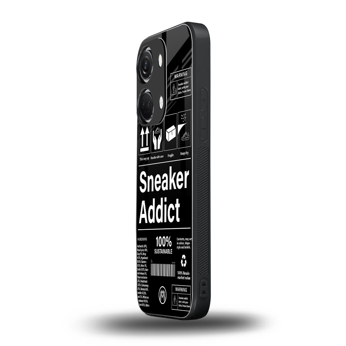 sneaker addict back phone cover | glass case for oneplus nord 3